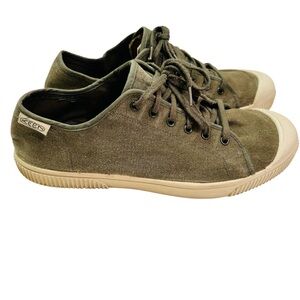 KEEN Men’s 12 Green Walking Shoe Canvas